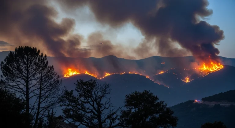 Incendio devastante a Corte: quasi 500 ettari in fumo in Alta Corsica
