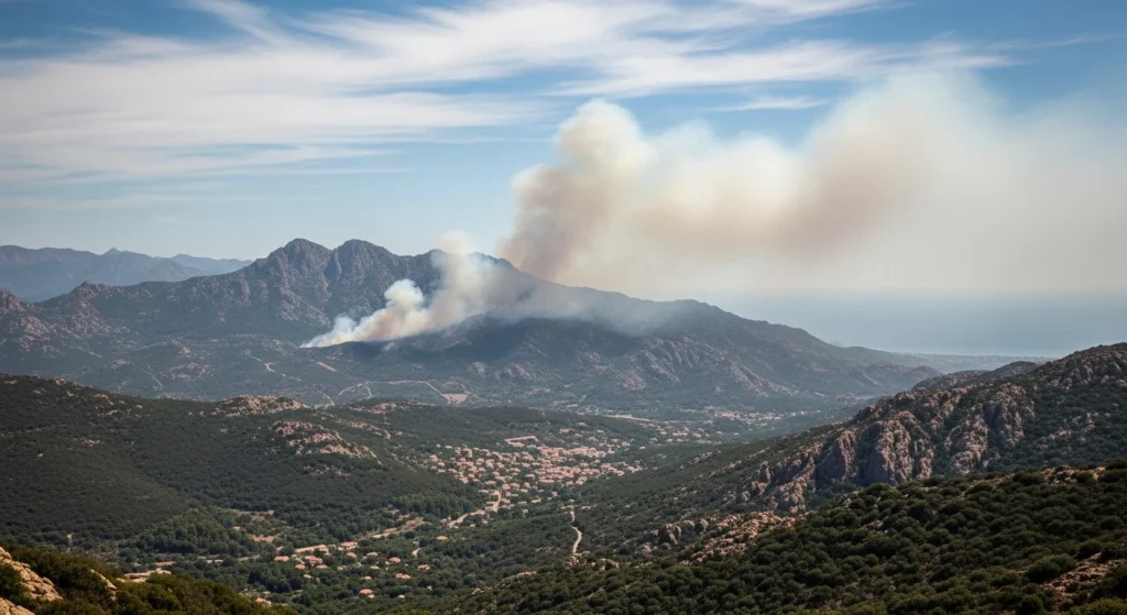 Incendi in Alta Corsica: Fiamme Sotto Controllo a Corte e Biguglia