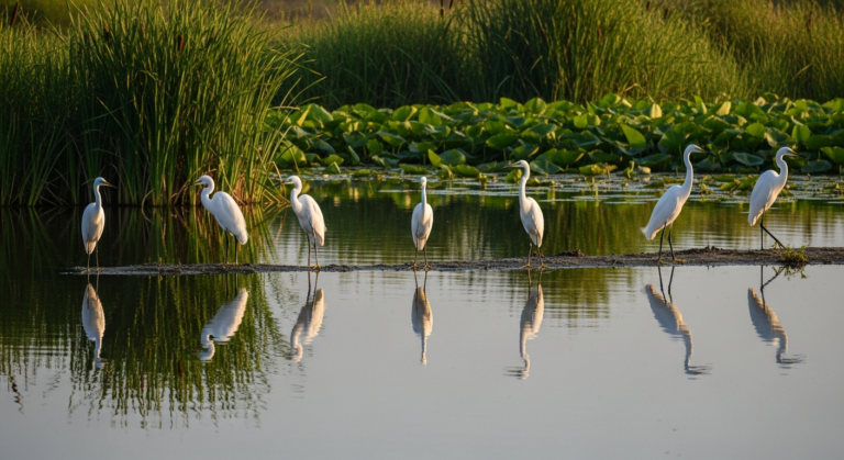 La Laguna di Chjurlinu: Uno Spettacolo Naturale di Aigrette
