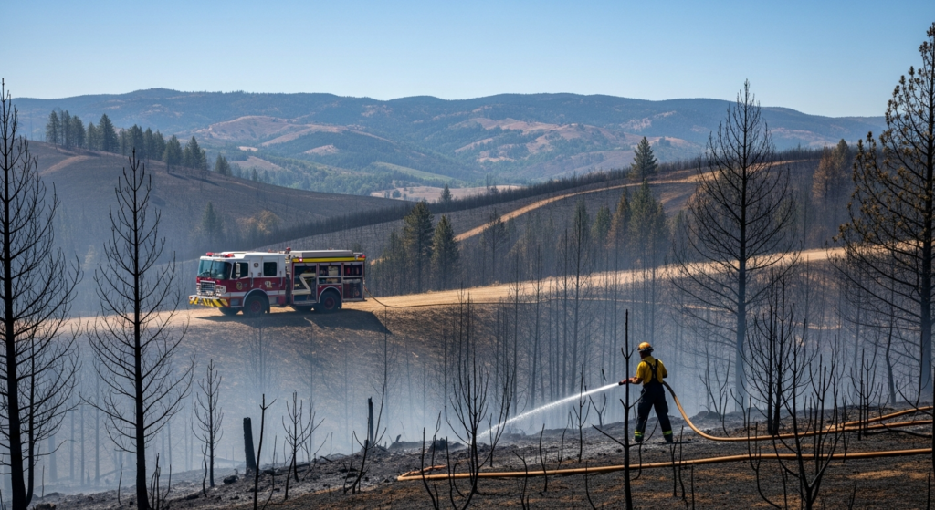Incendio a Santa-Reparata-di-Balagna: un ettaro di macchia bruciato in Corsica
