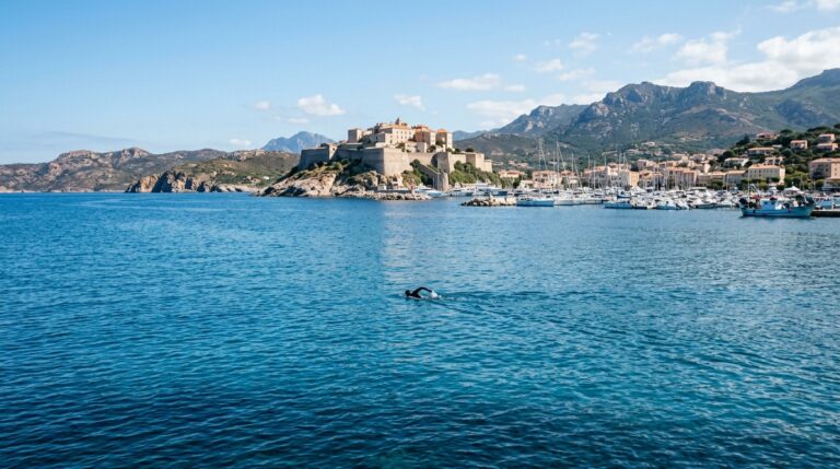 Calvi protagonista di un’impresa epica: Gilles Rondy tenta la traversata a nuoto verso Nizza