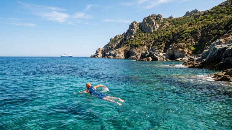 Una Sfida Epica: Gabriele Catta Nuota Intorno alla Corsica per la Ricerca